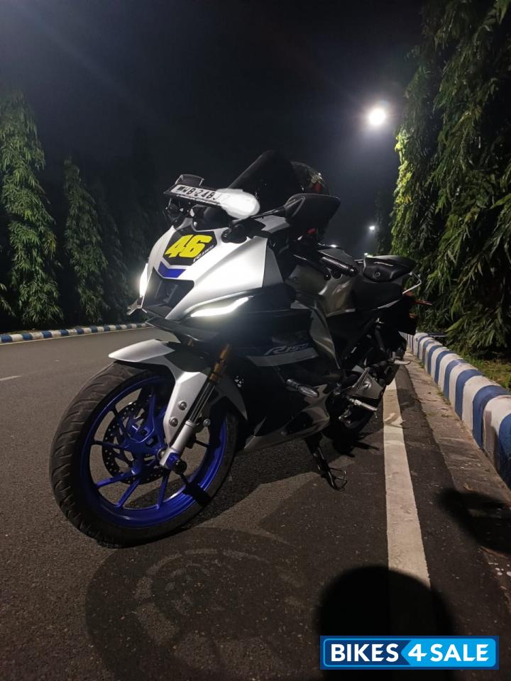 White And Blue Yamaha R15M