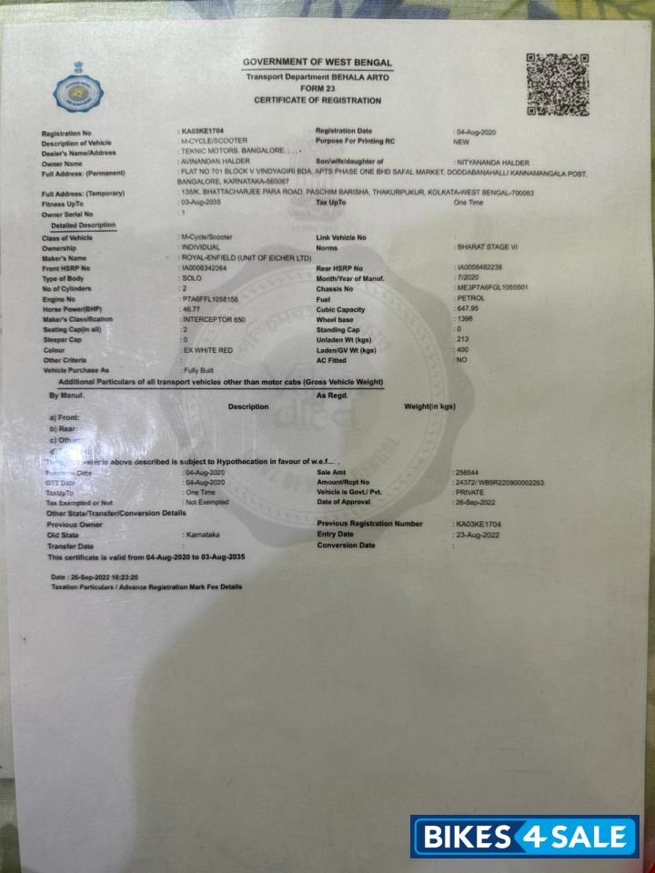 Royal Enfield Interceptor 650 Twin