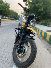 Yellow Yezdi Scrambler Single Tone