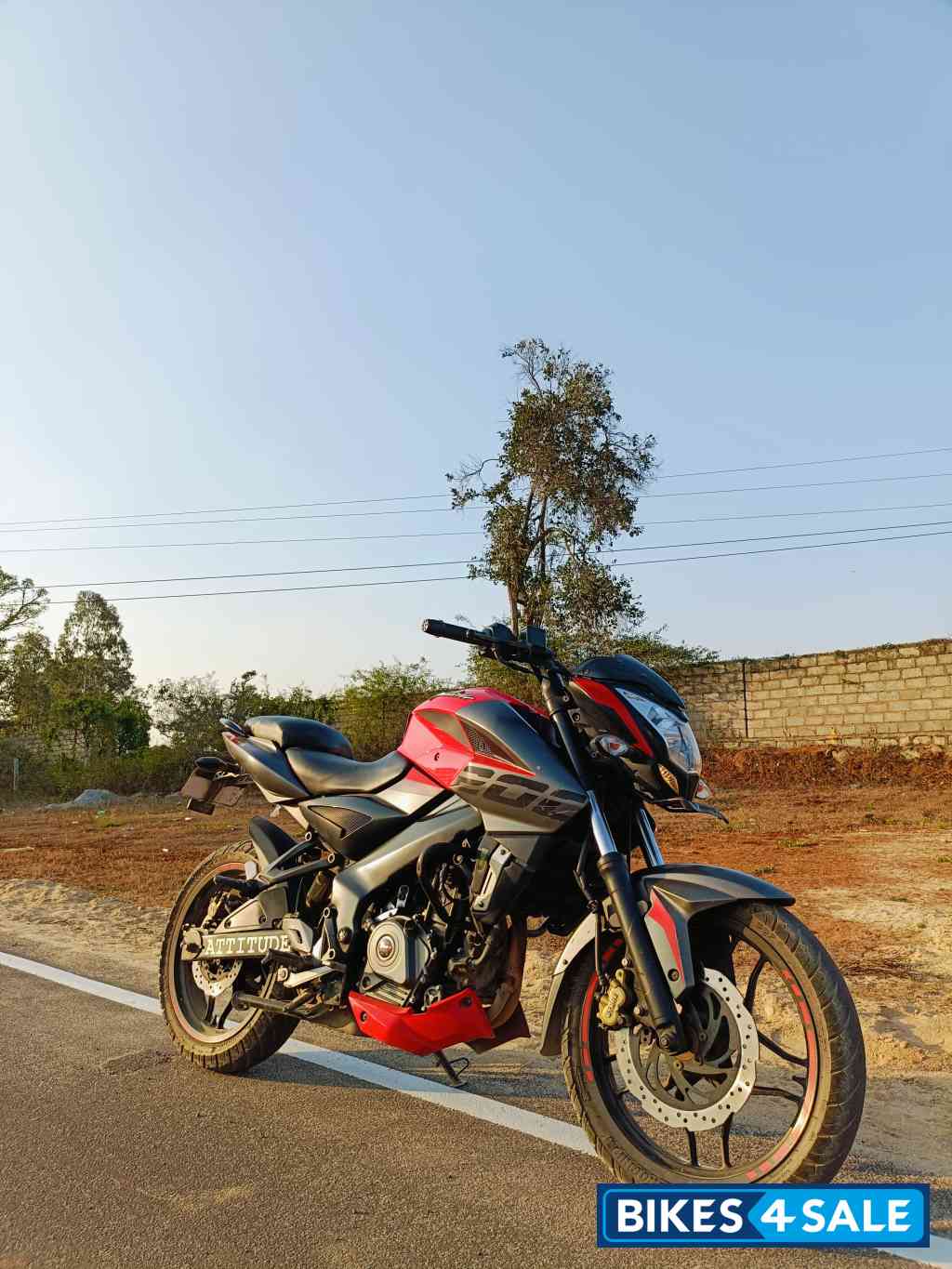 Racing Red Bajaj Pulsar NS200