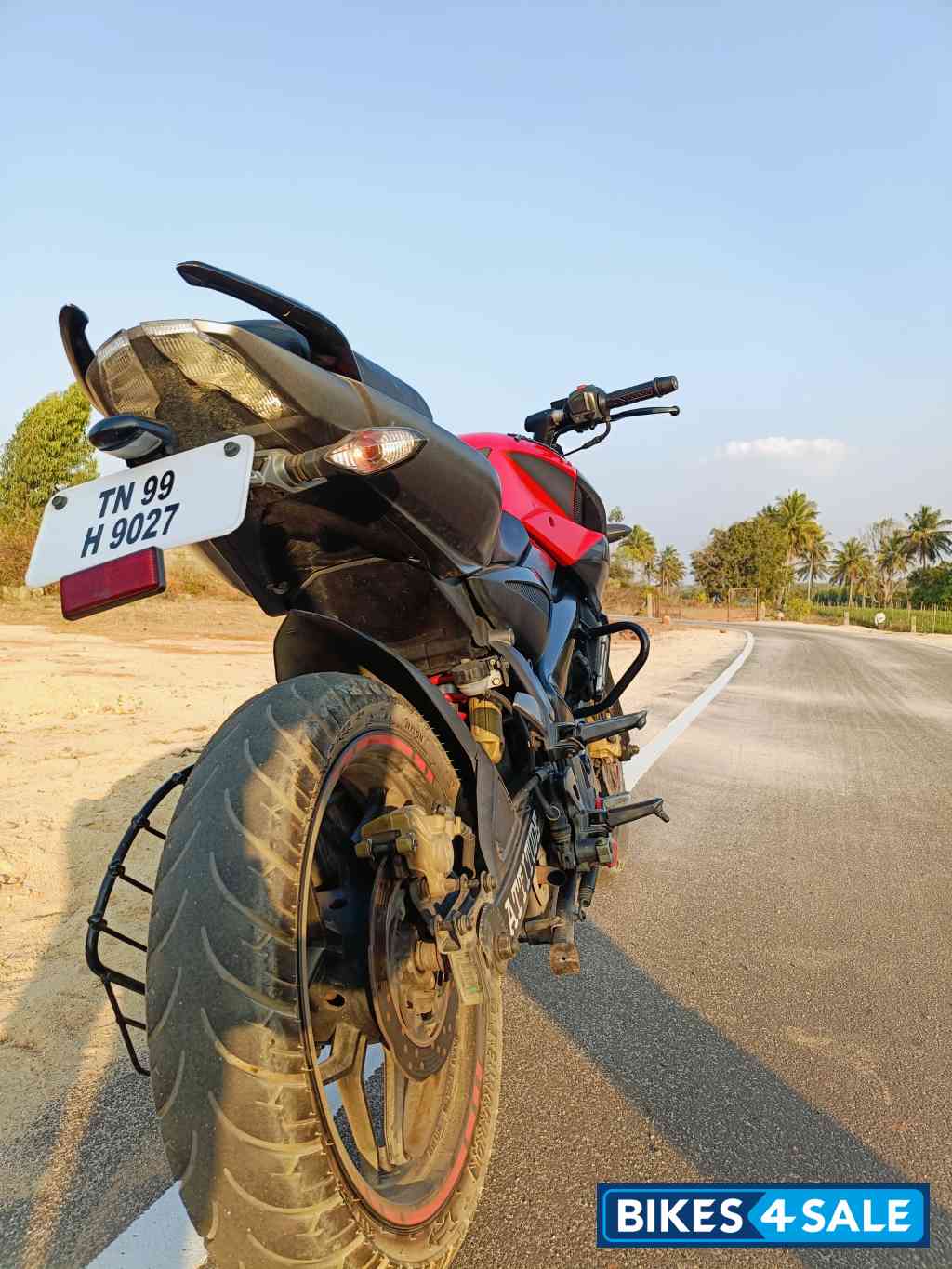 Racing Red Bajaj Pulsar NS200