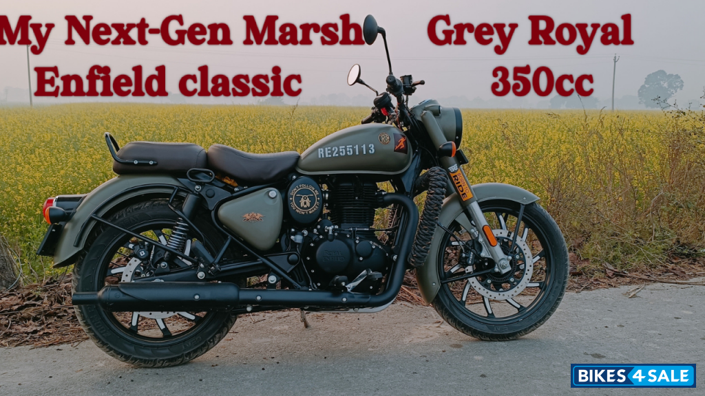 Marsh Grey Royal Enfield Classic 350 Dual Channel BS6