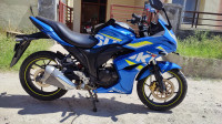 Blue Suzuki Gixxer SF Fi