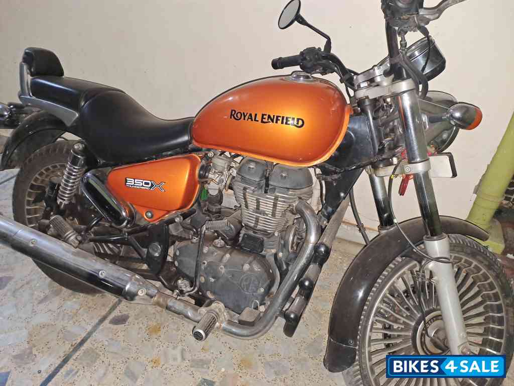 Orange Royal Enfield Thunderbird X 350
