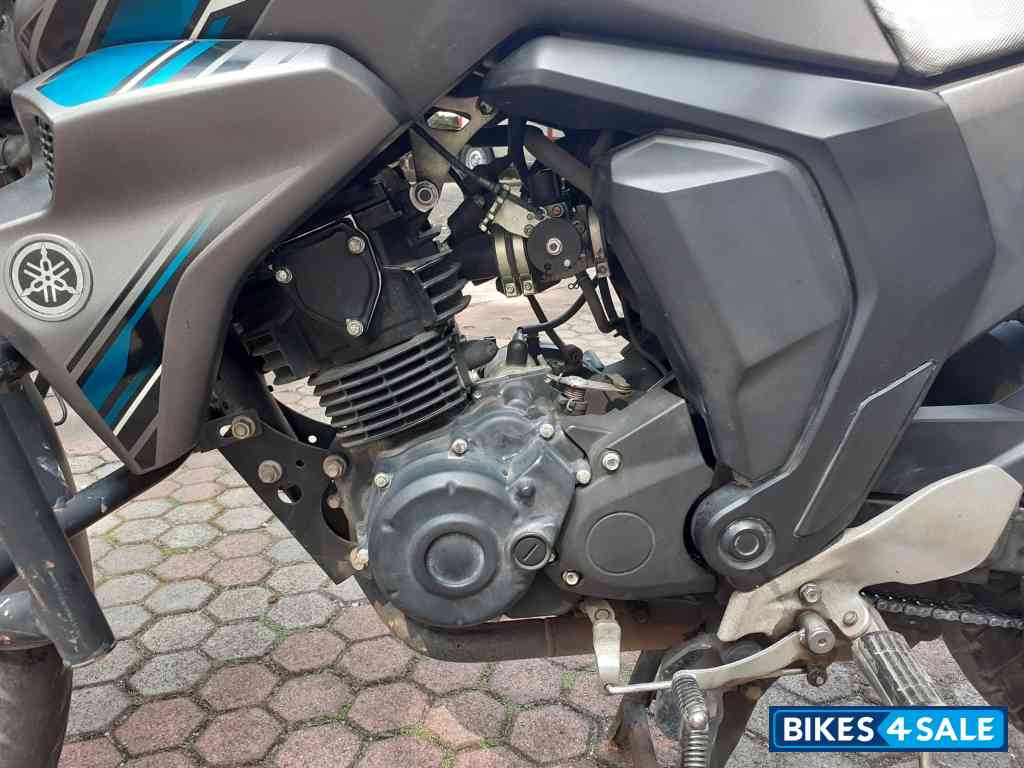 Matte Grey With Blue Yamaha FZ-S FI V2