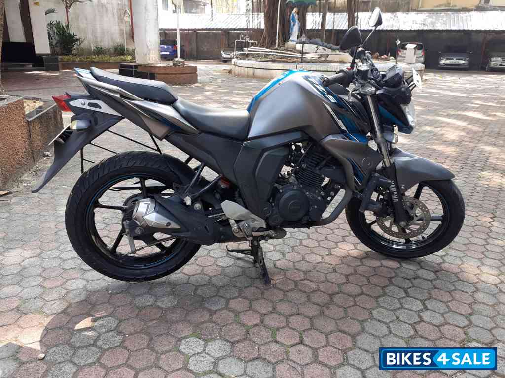 Matte Grey With Blue Yamaha FZ-S FI V2