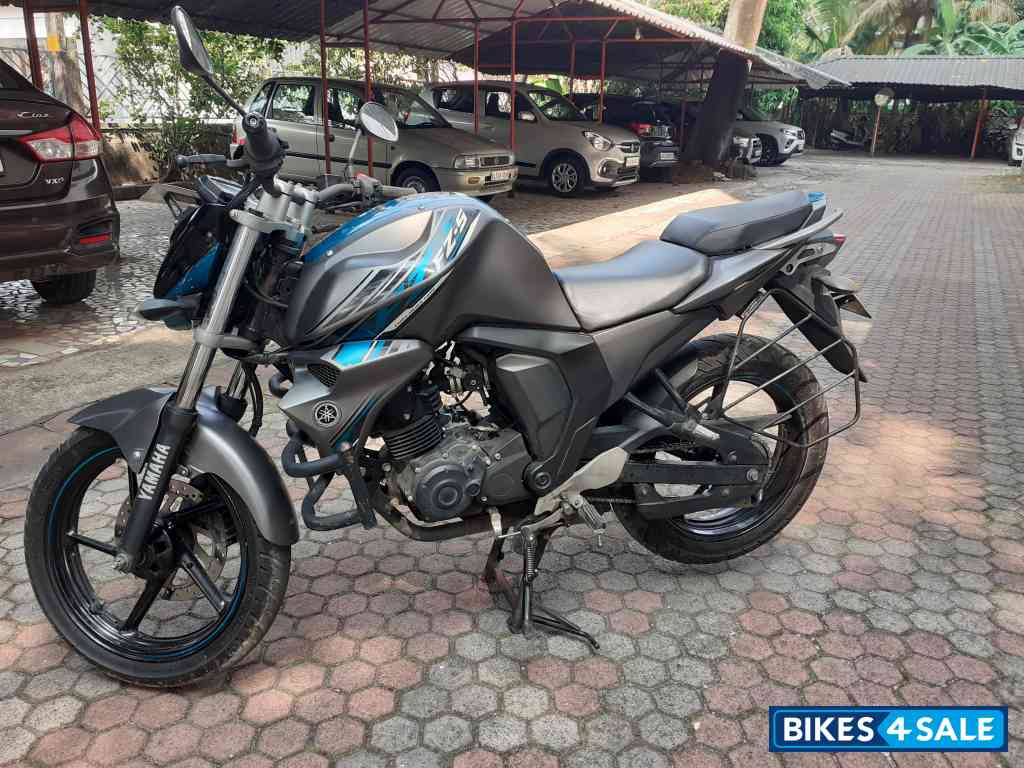 Matte Grey With Blue Yamaha FZ-S FI V2