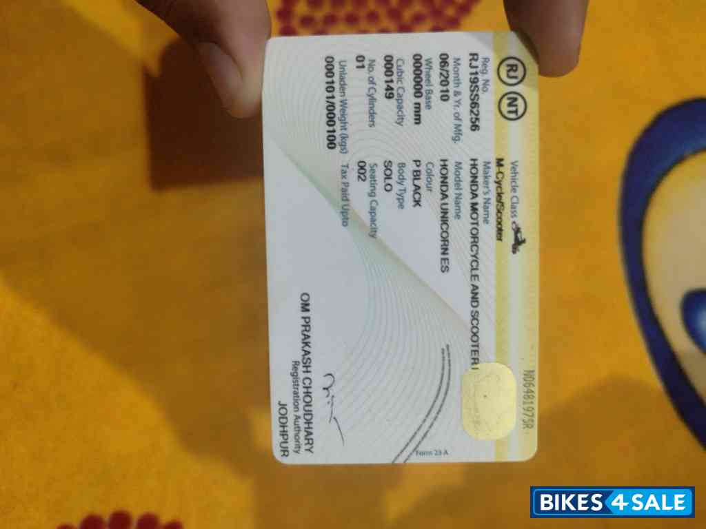 Black Honda CB Unicorn