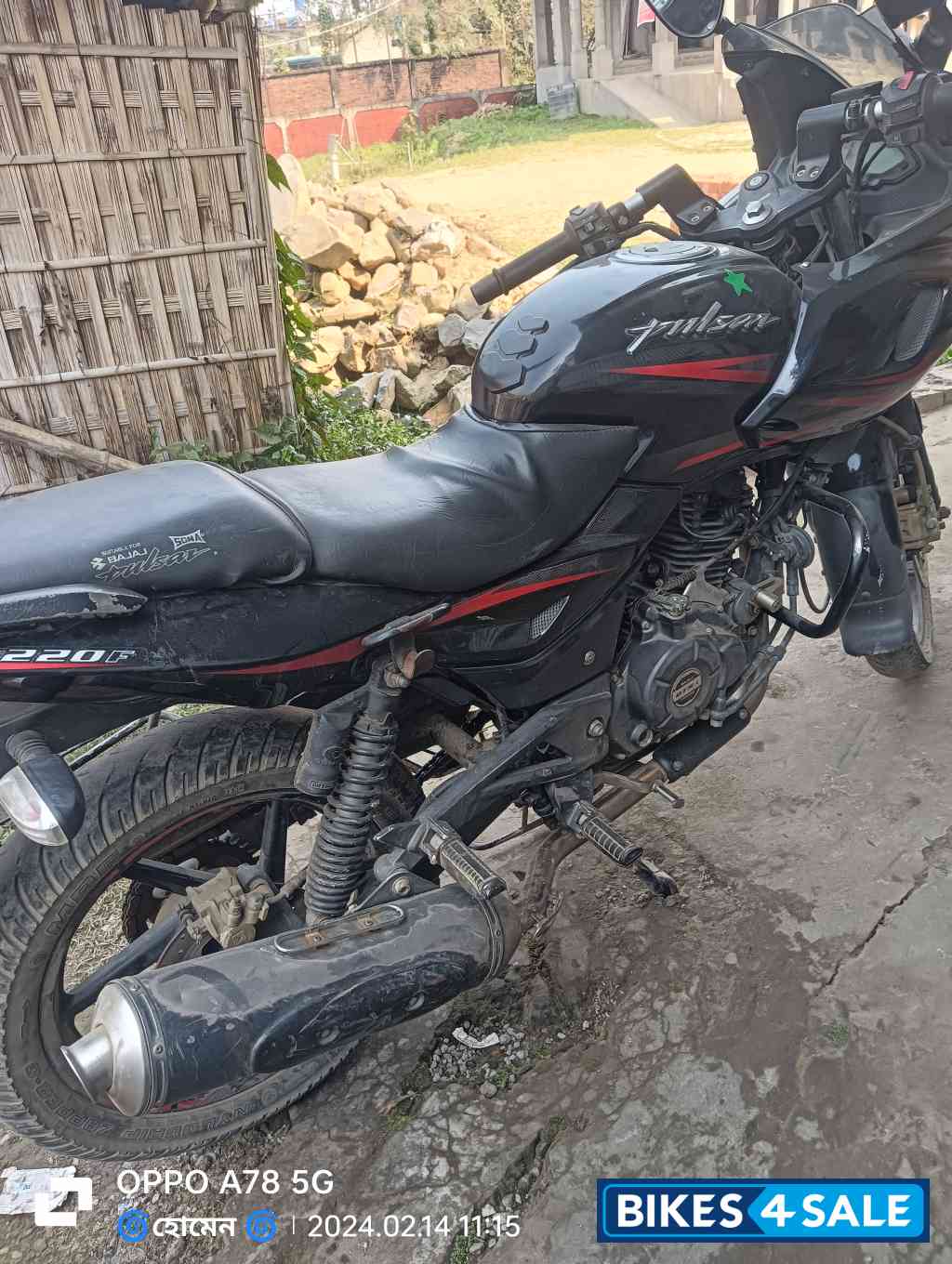 Ebony Black Me Bajaj Pulsar 200 DTSi