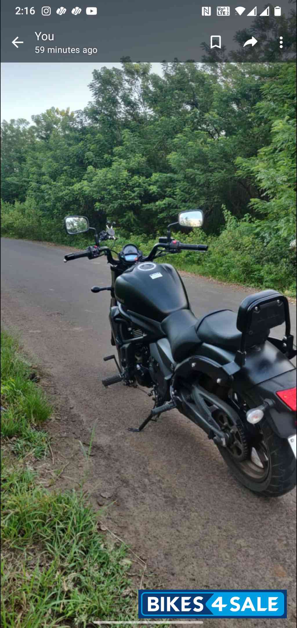 Black Kawasaki Vulcan S 650