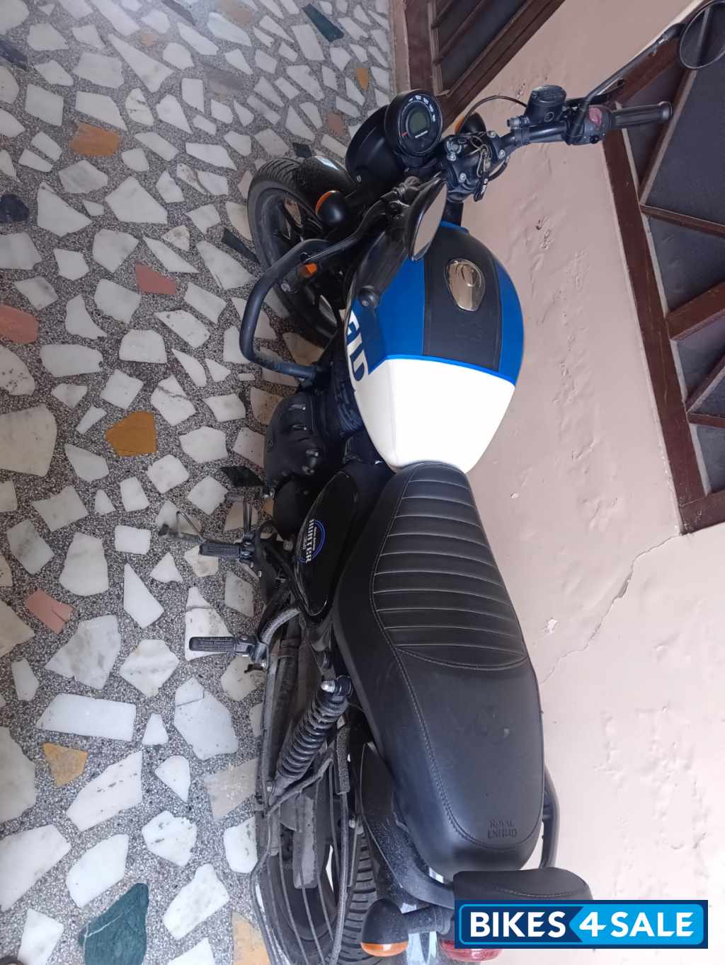 Rebel Blue Royal Enfield Hunter 350 Metro