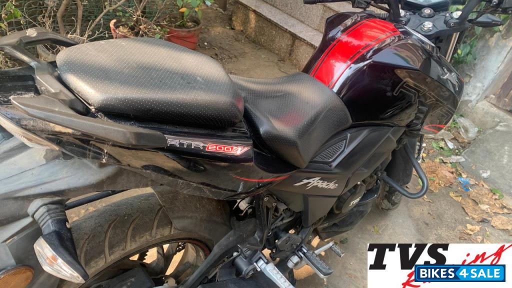 Black W/ Red Accents TVS Apache RTR 200 4V ABS