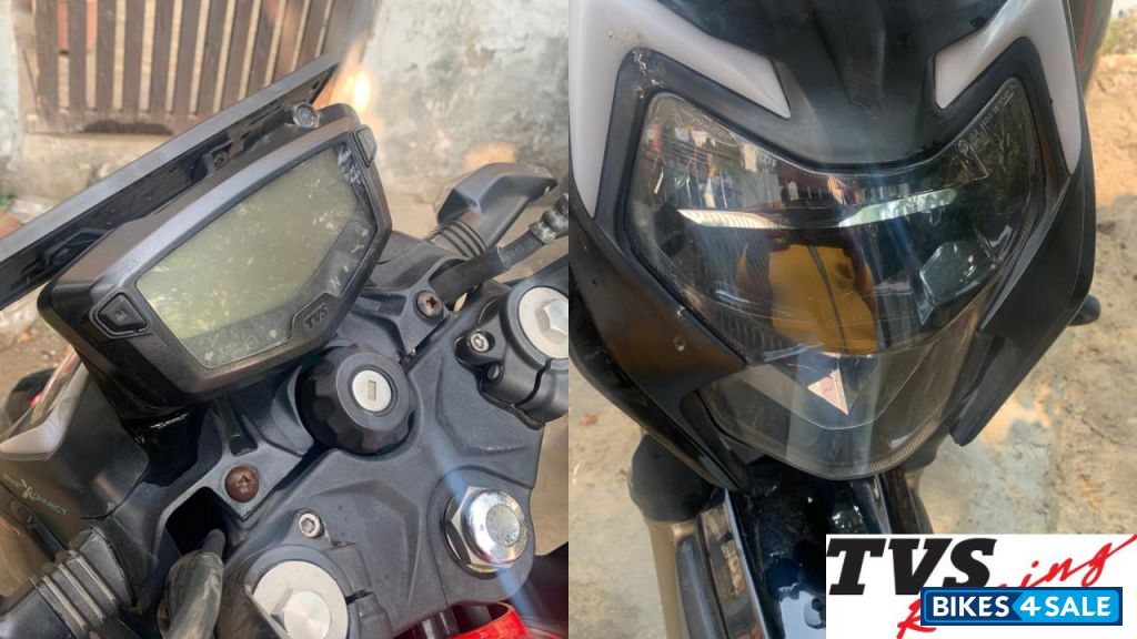 Black W/ Red Accents TVS Apache RTR 200 4V ABS