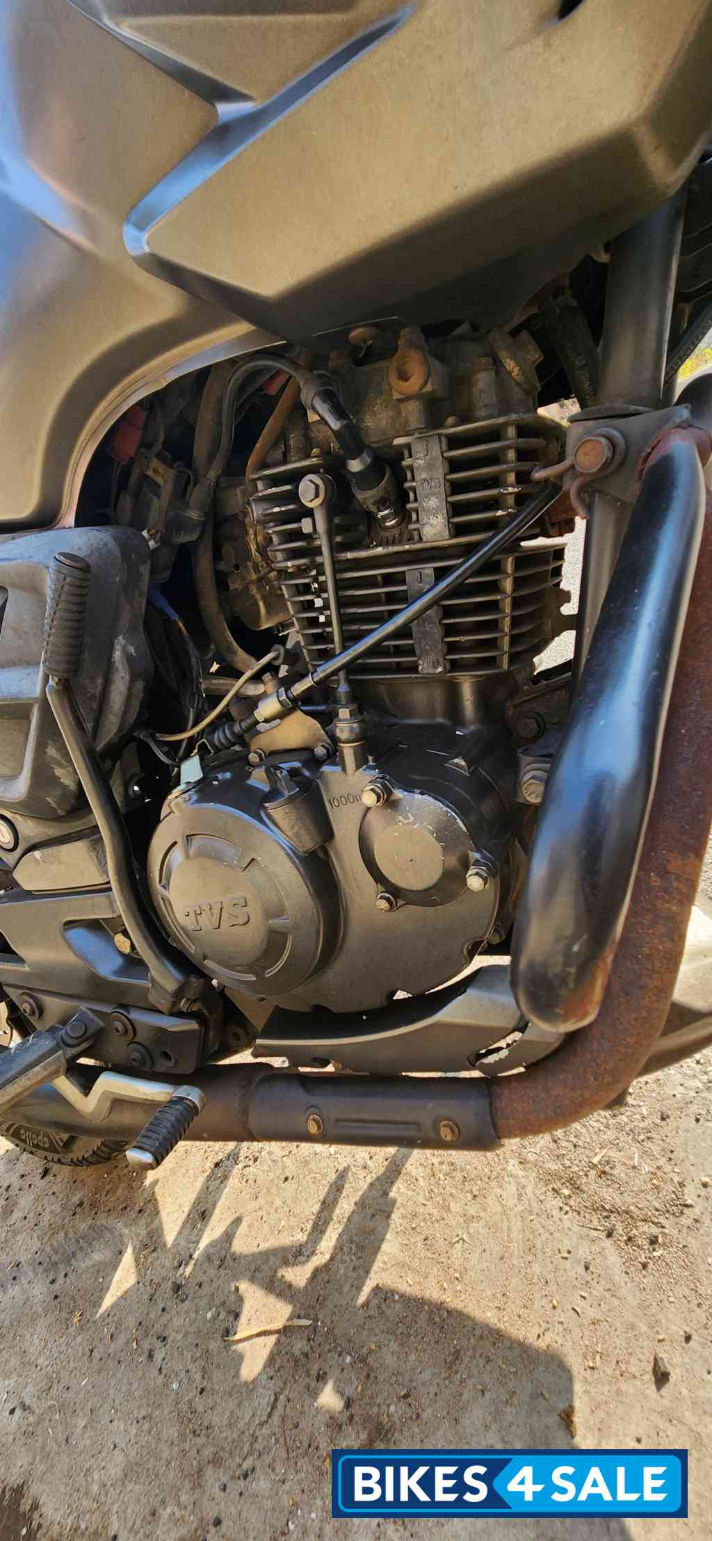 Grey TVS Apache RTR 160