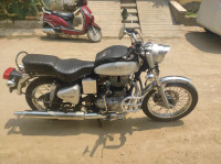 Silver Royal Enfield Bullet Electra