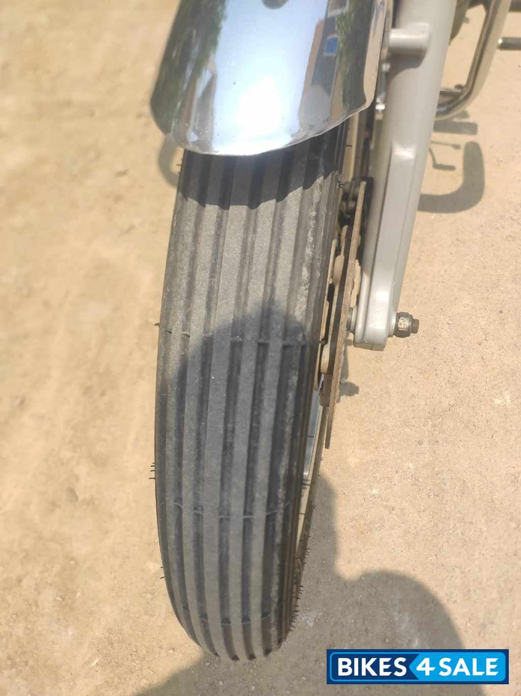 Silver Royal Enfield Bullet Electra