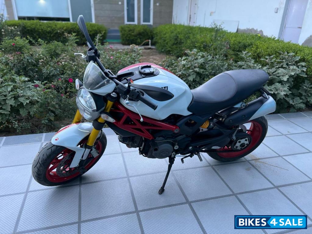 White Ducati Monster 796