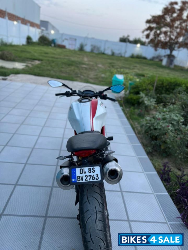 White Ducati Monster 796