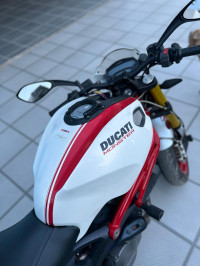 White Ducati Monster 796