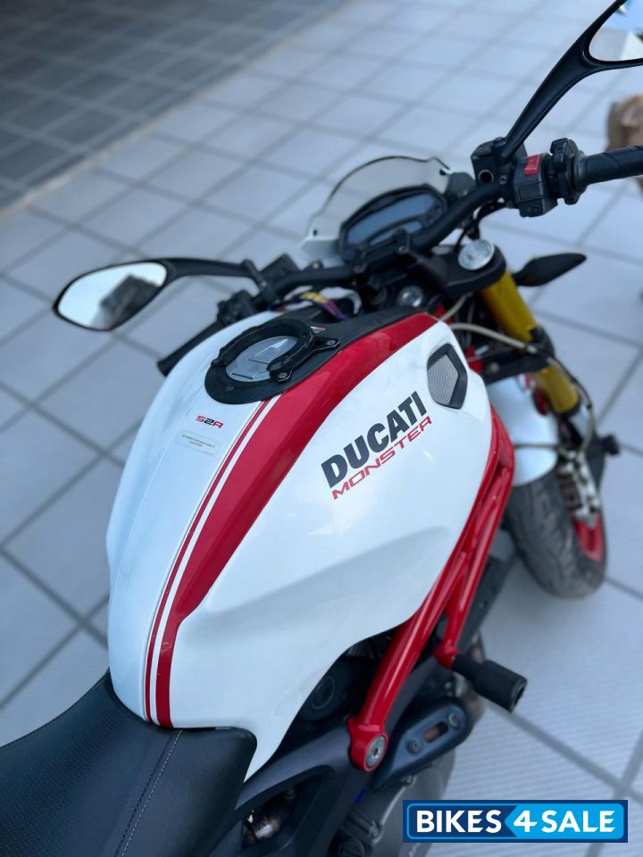 White Ducati Monster 796