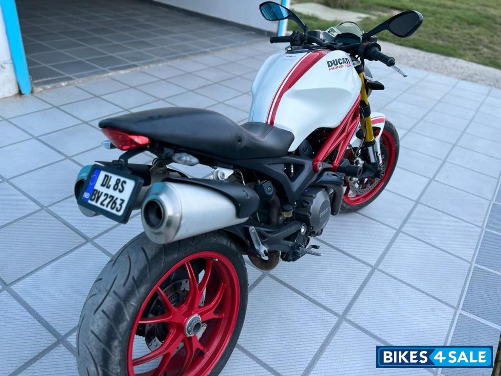 White Ducati Monster 796