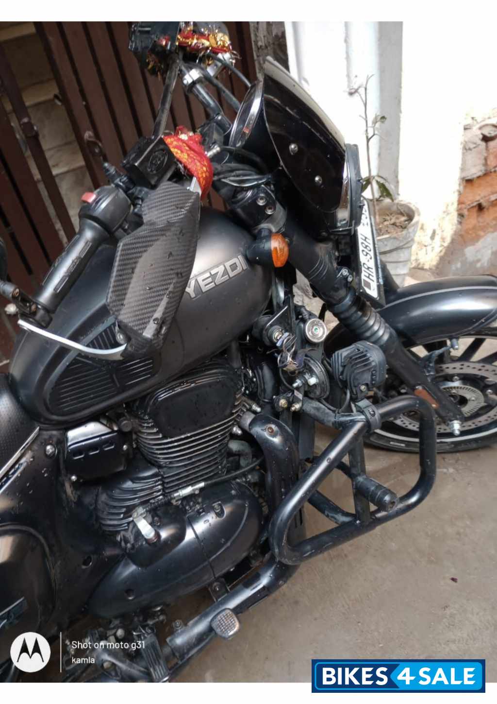 Smoke Grey Yezdi Roadster Dark