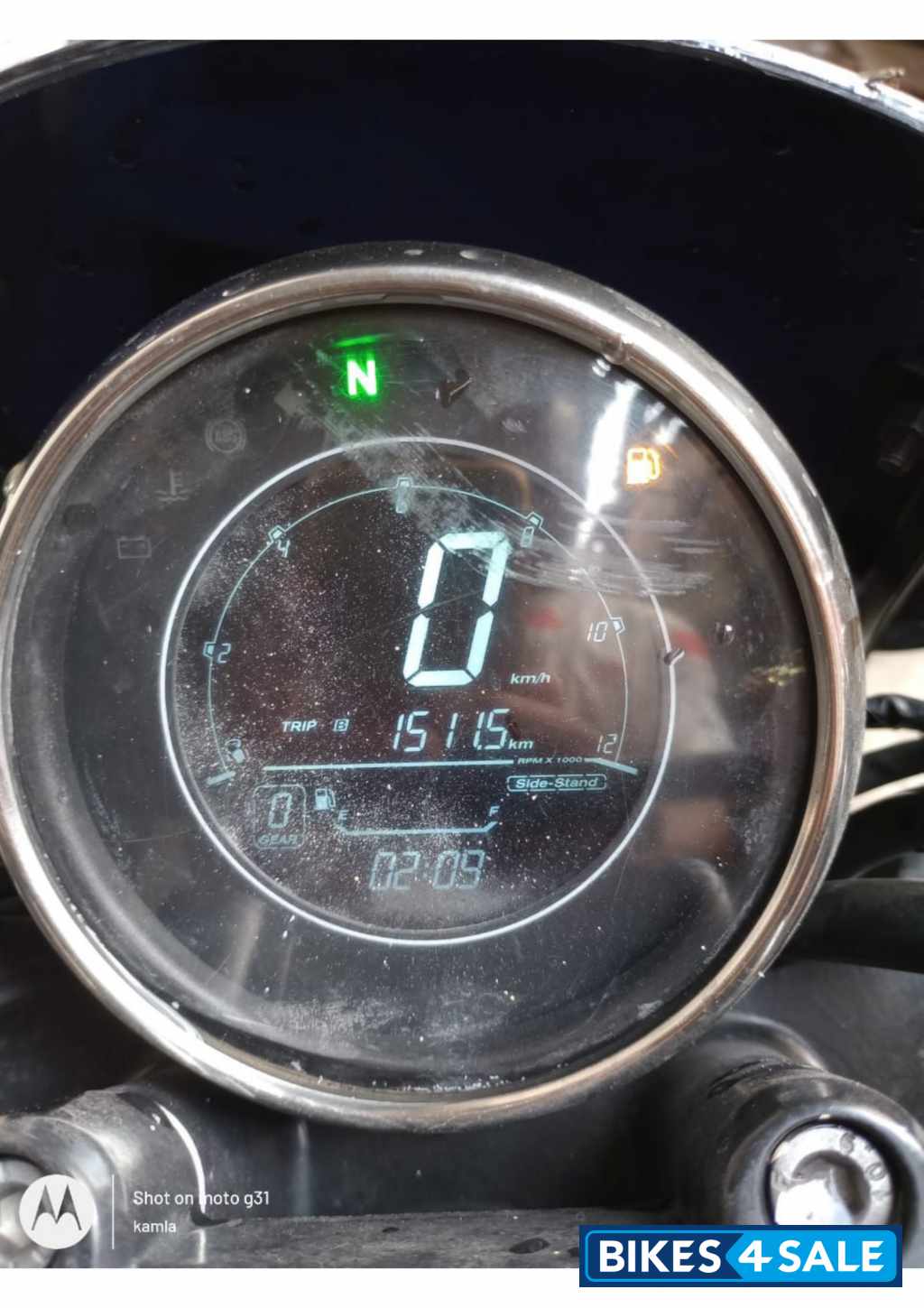 Smoke Grey Yezdi Roadster Dark