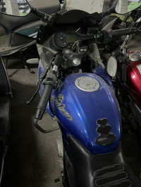 Blue Bajaj Pulsar 220F