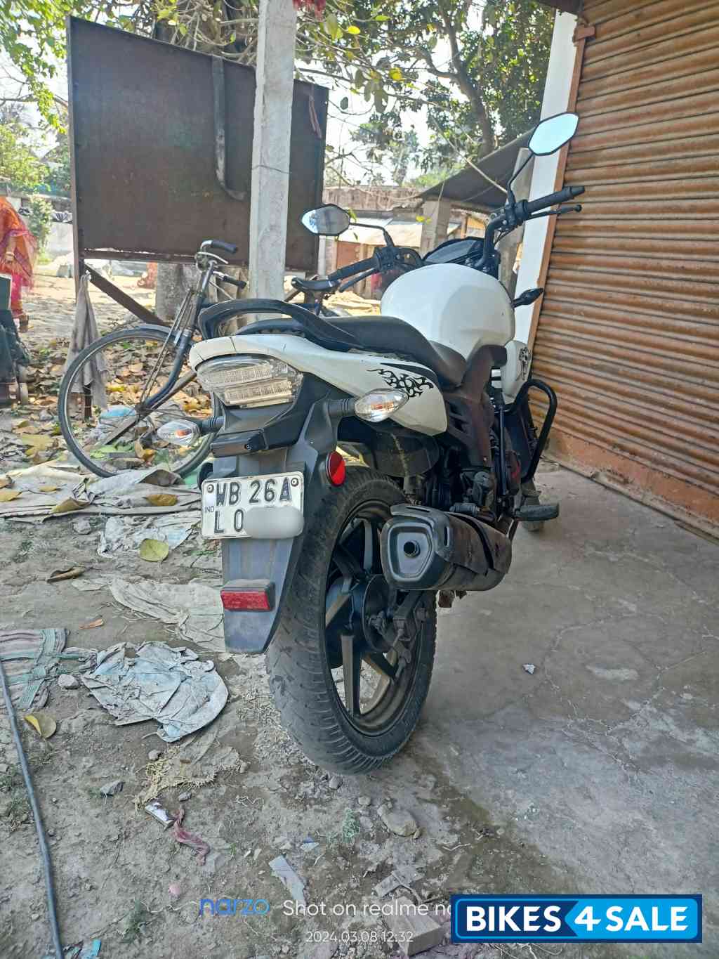 White Honda CB Trigger