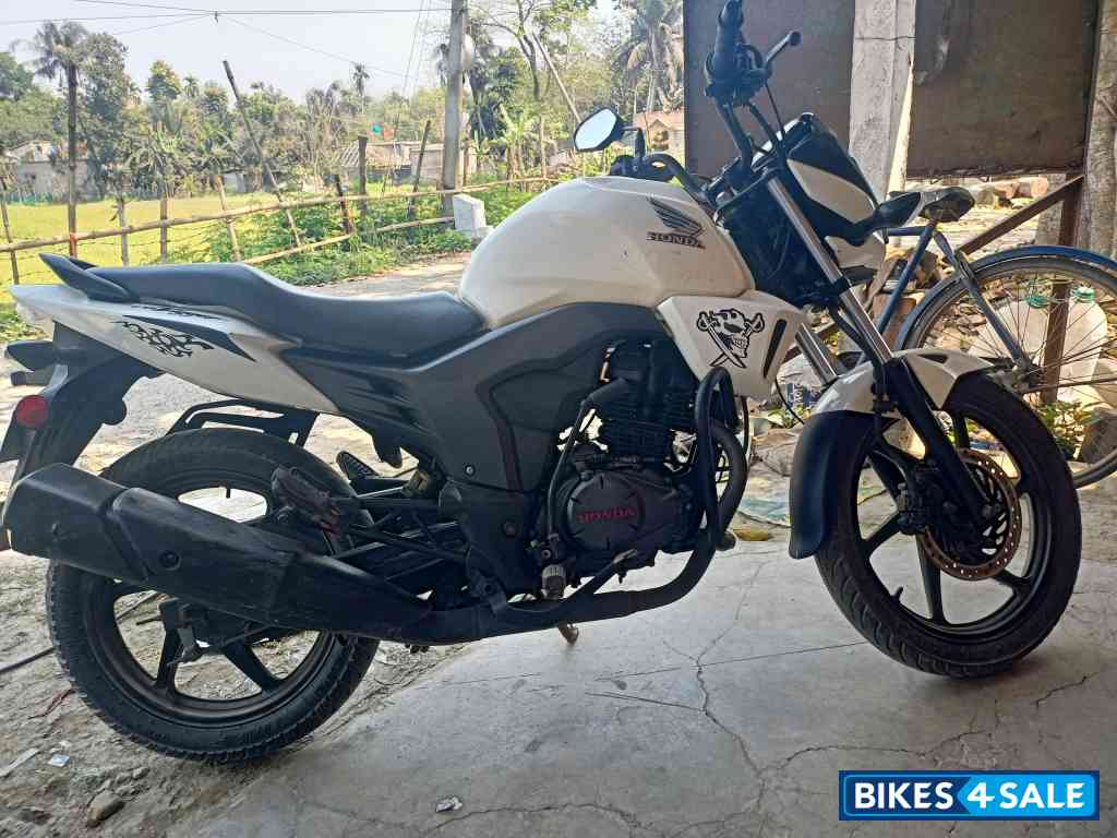 White Honda CB Trigger