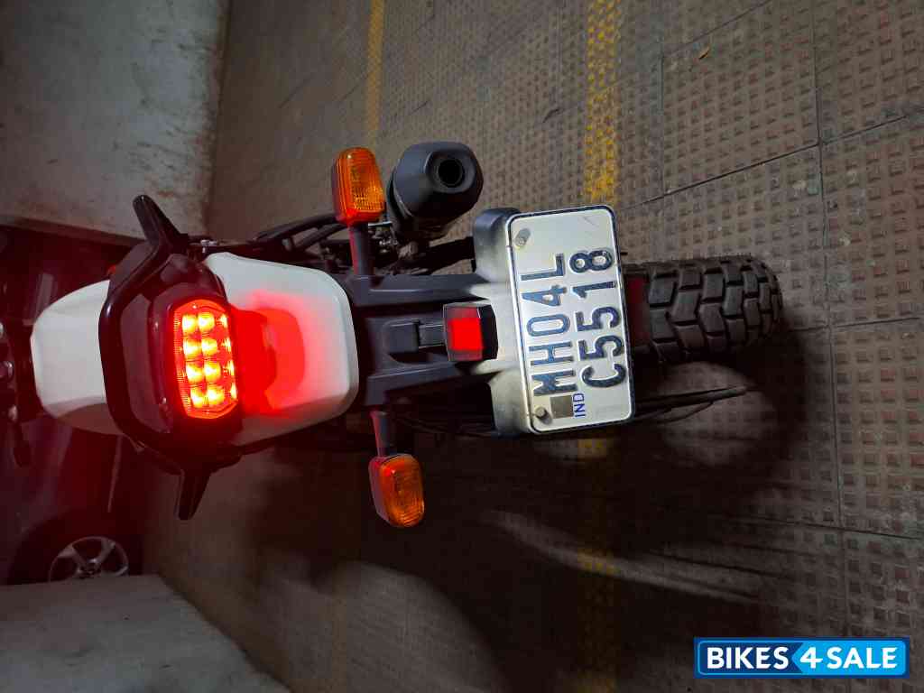 White And Red Royal Enfield Scram 411