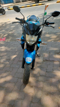 Blue Yamaha FZ-S