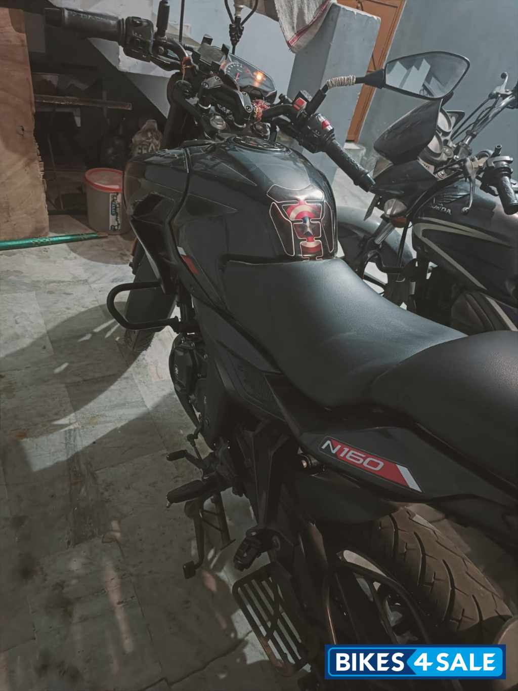 Black Bajaj Pulsar N160 Dual Channel ABS