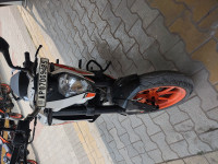 White And Orange KTM Duke 200