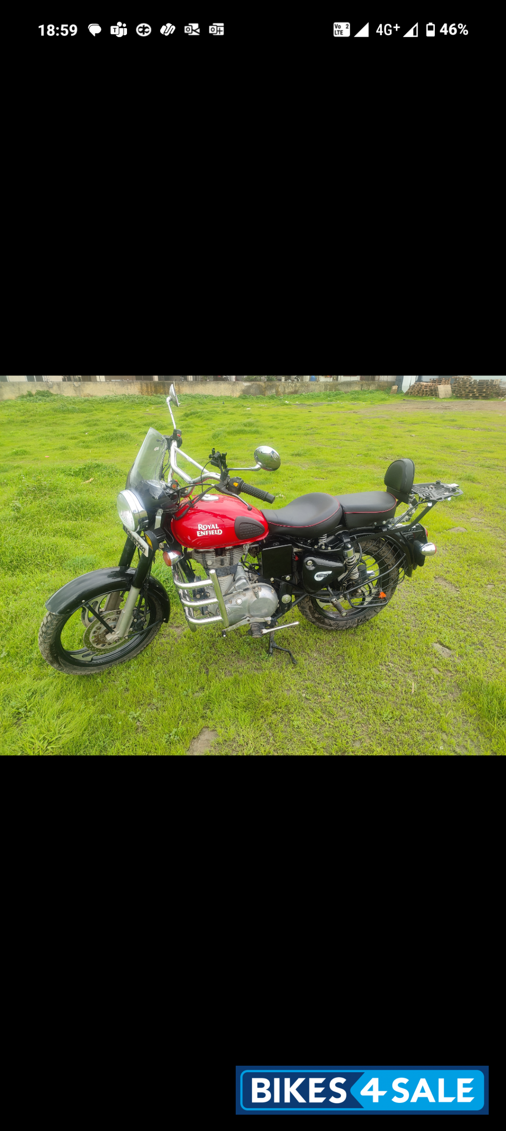 Red Black Royal Enfield Classic 350
