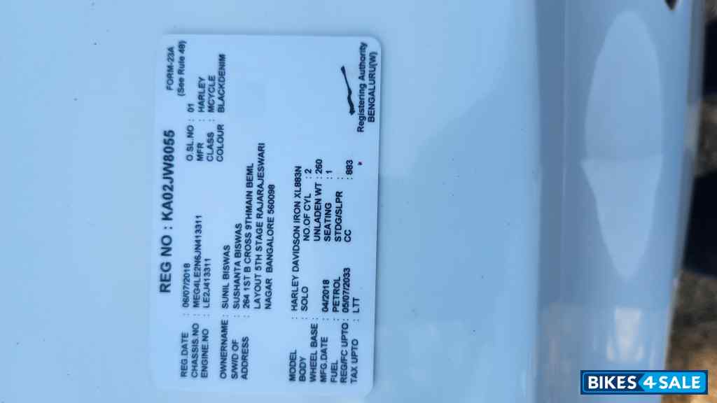 Harley Davidson  Iron883