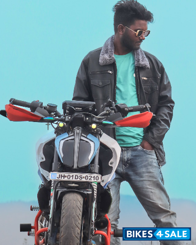 Fully Modified.into Blue And W KTM Duke 250