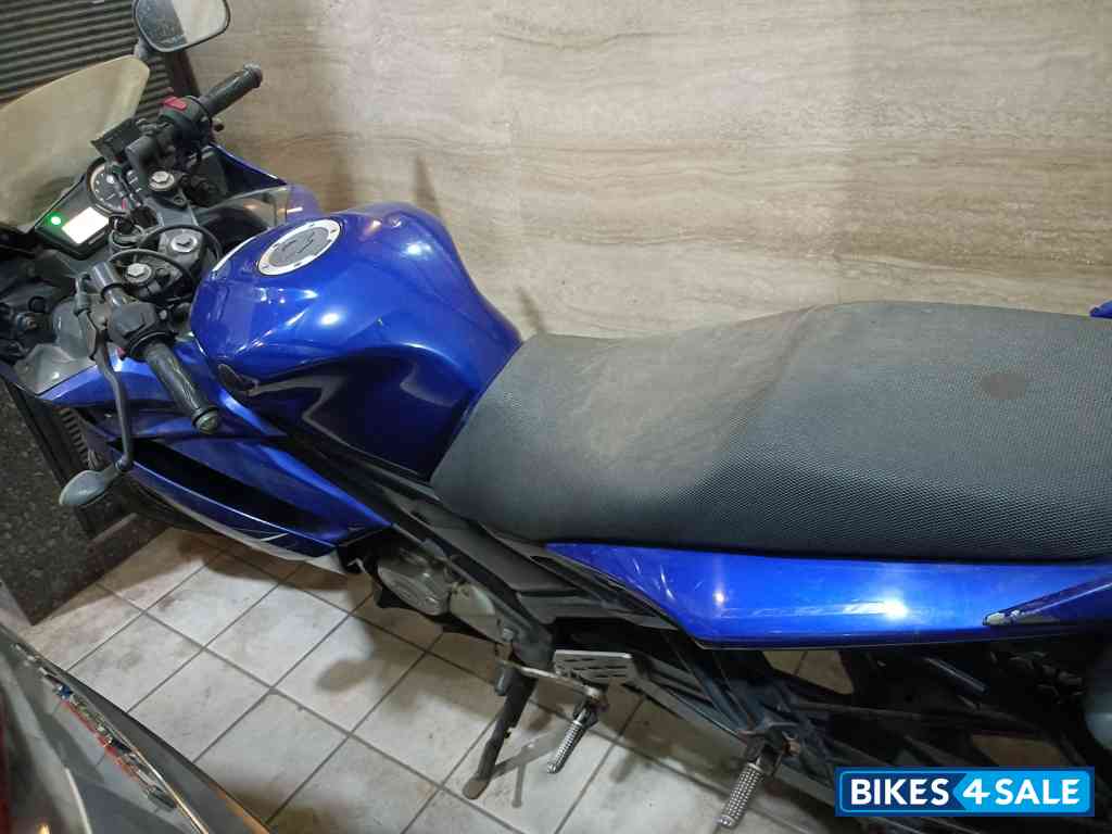 Blue Yamaha YZF R15