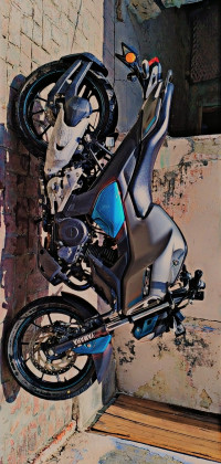 Cyan Gray Yamaha FZ-S FI V3