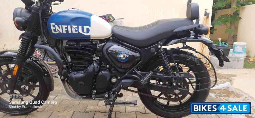 Rebel Blue Royal Enfield Hunter 350 Metro