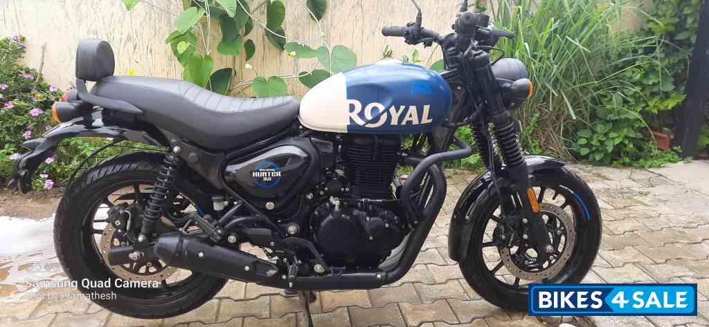 Rebel Blue Royal Enfield Hunter 350 Metro