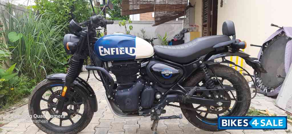 Rebel Blue Royal Enfield Hunter 350 Metro