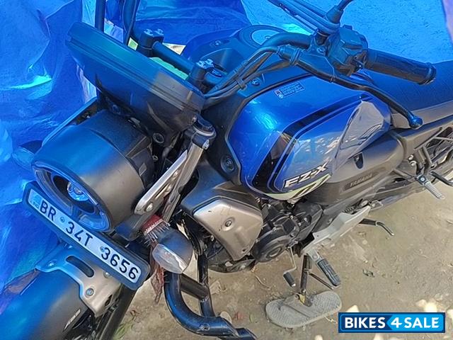 Blue Yamaha FZ-X