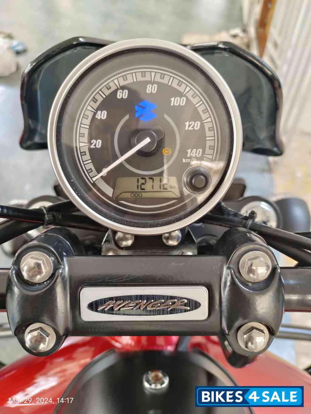 Spicy Red Bajaj Avenger Street 160