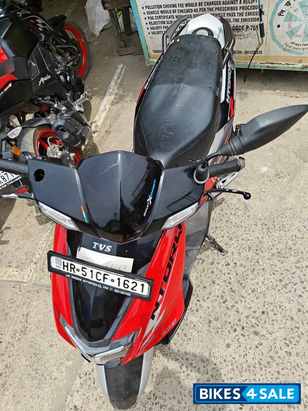 Black And Red TVS NTORQ 125 Race XP