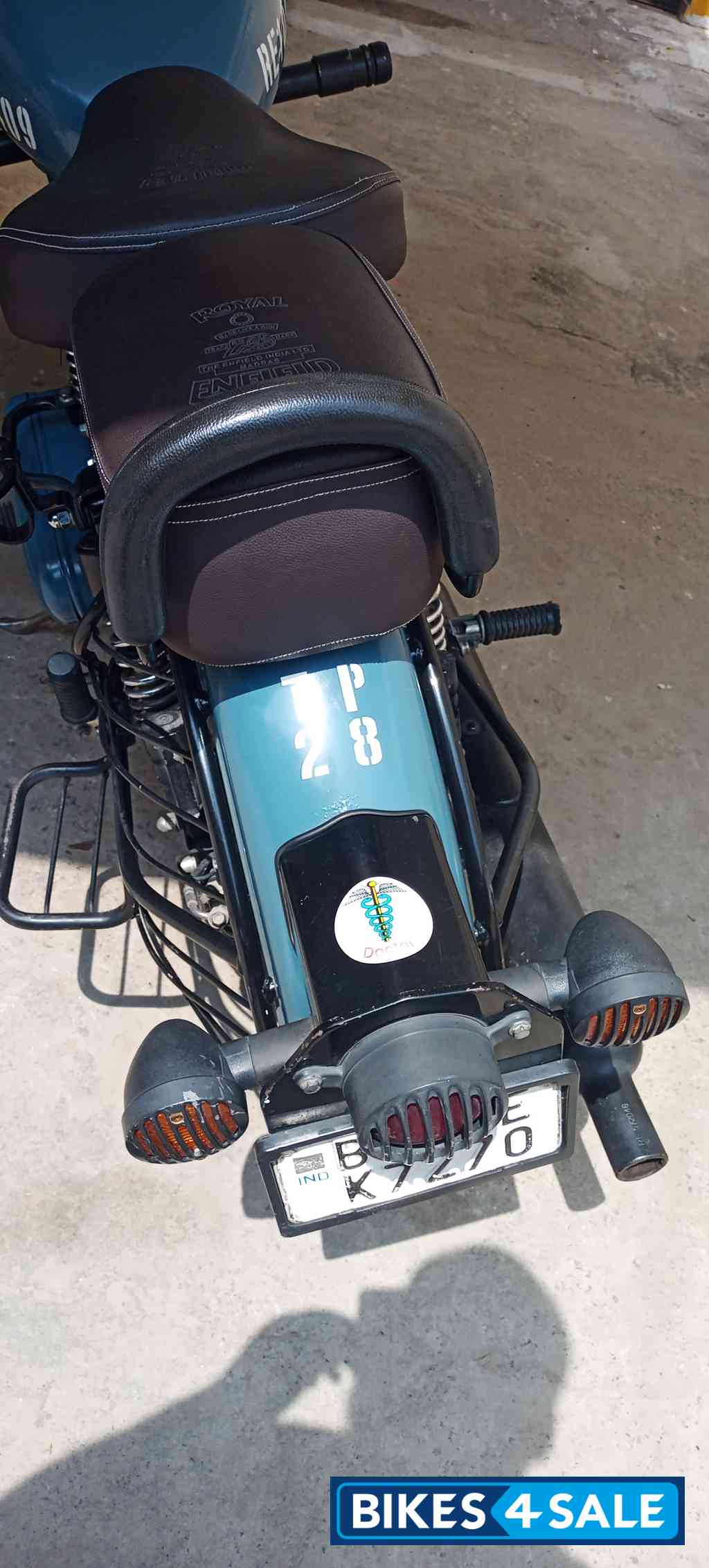 Air Borne Blue Royal Enfield Classic Signals Airborne Blue