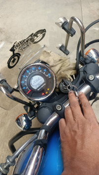 Blue Royal Enfield Meteor 350 Supernova