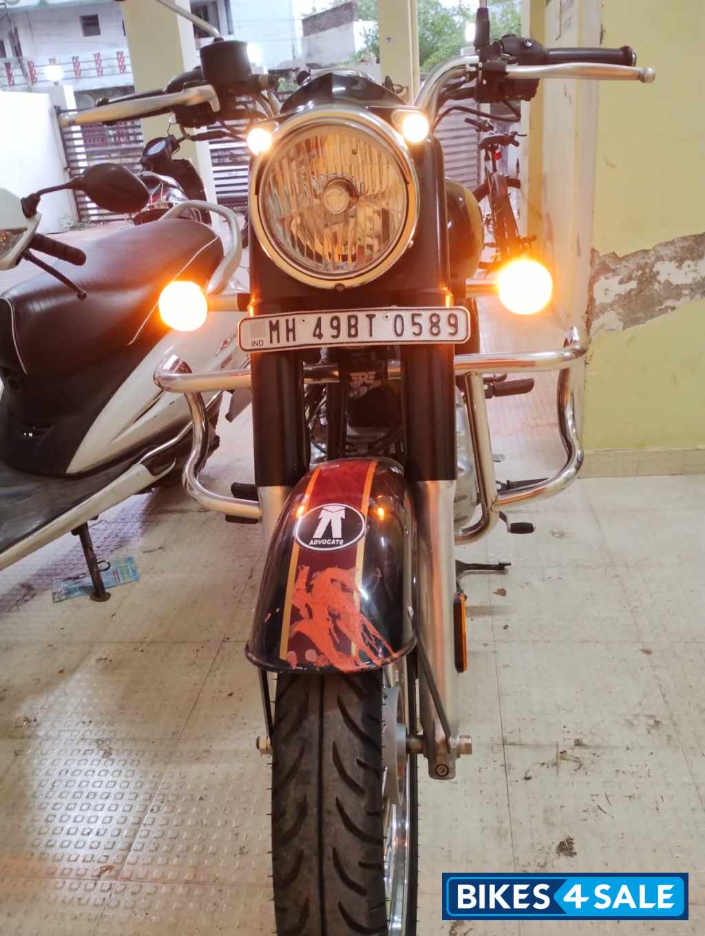 Halcyon Black Royal Enfield Classic 350 Dual Channel BS6