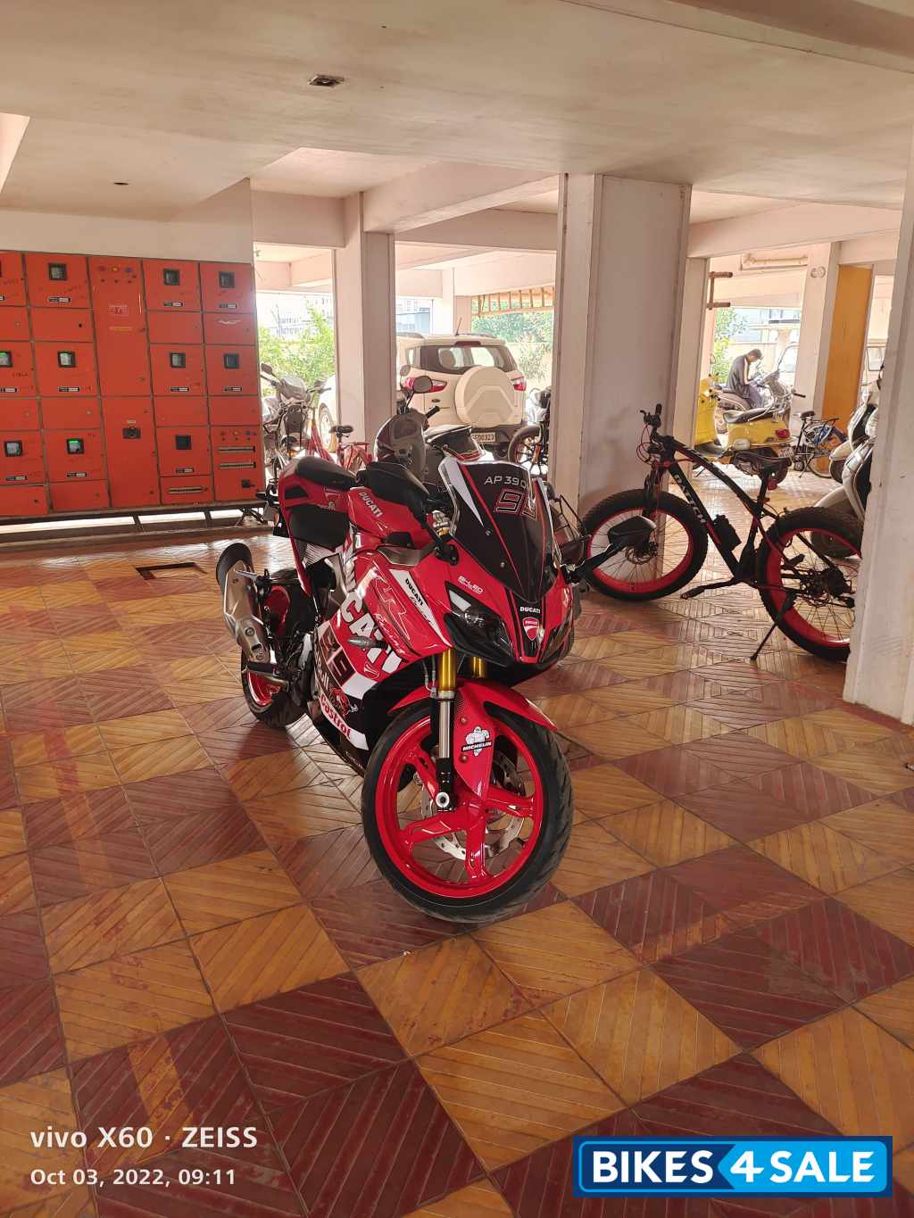 Red TVS Apache RR 310 BTO