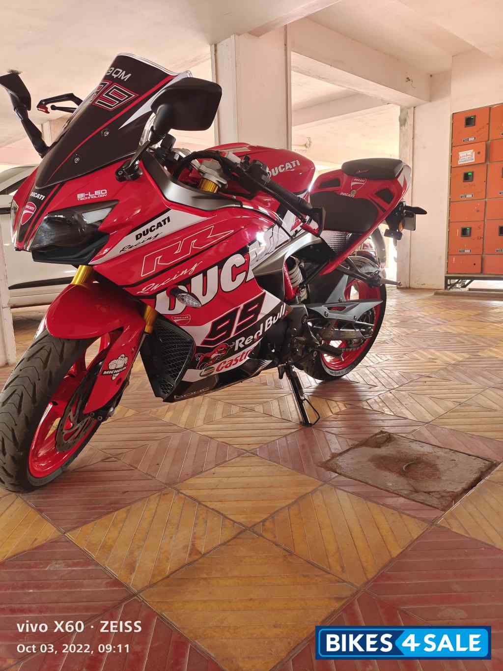 Red TVS Apache RR 310 BTO